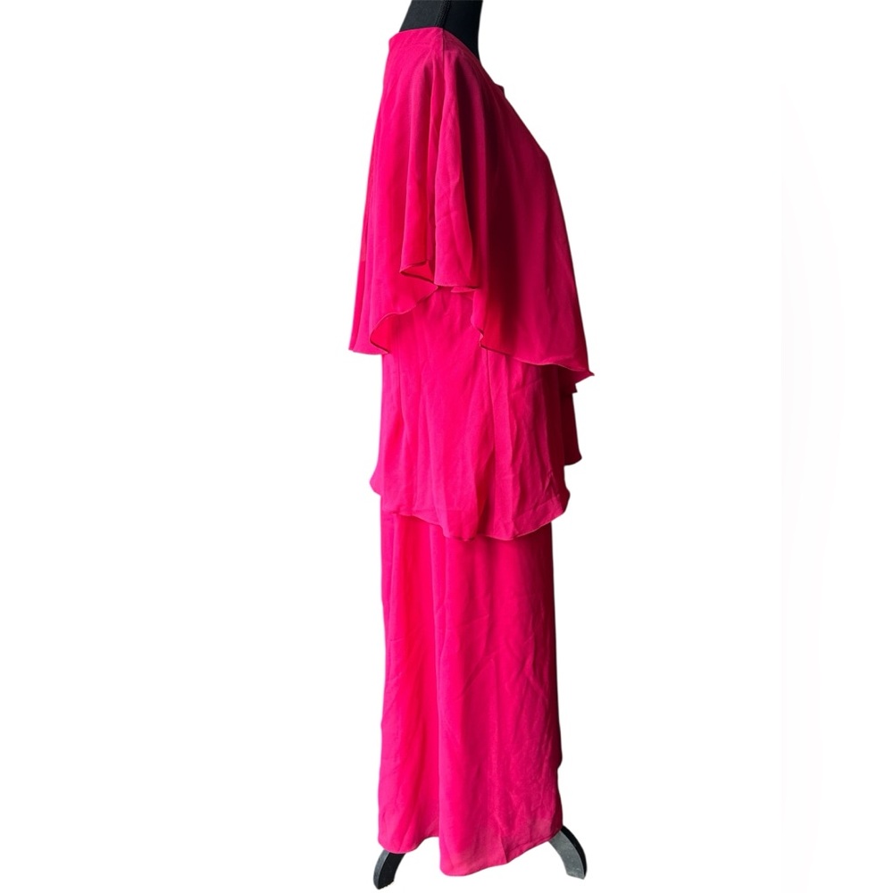 Coldwater Creek Flowy Raspberry skirt and shirt coordinated set NWT 18W - Picture 4 of 7